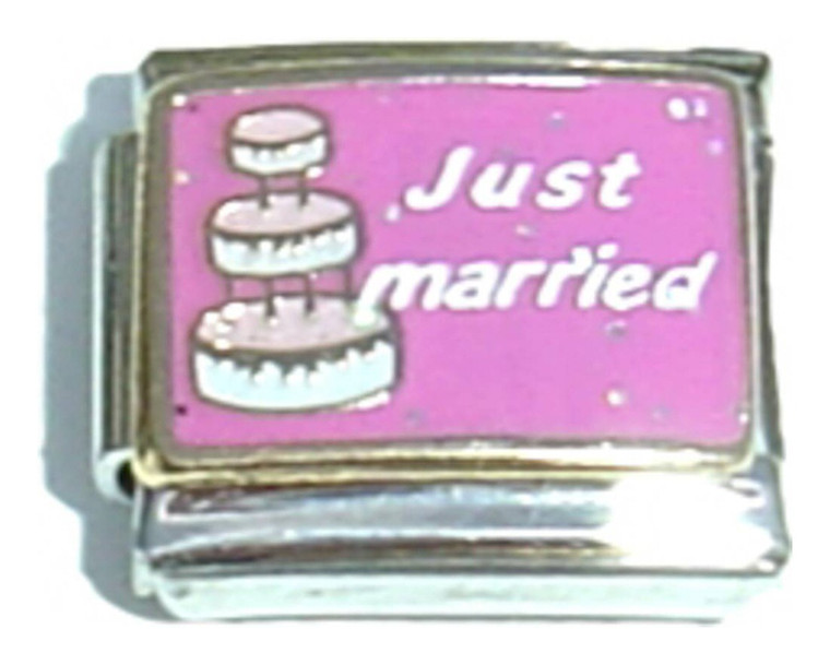 Just Married Italian Charm