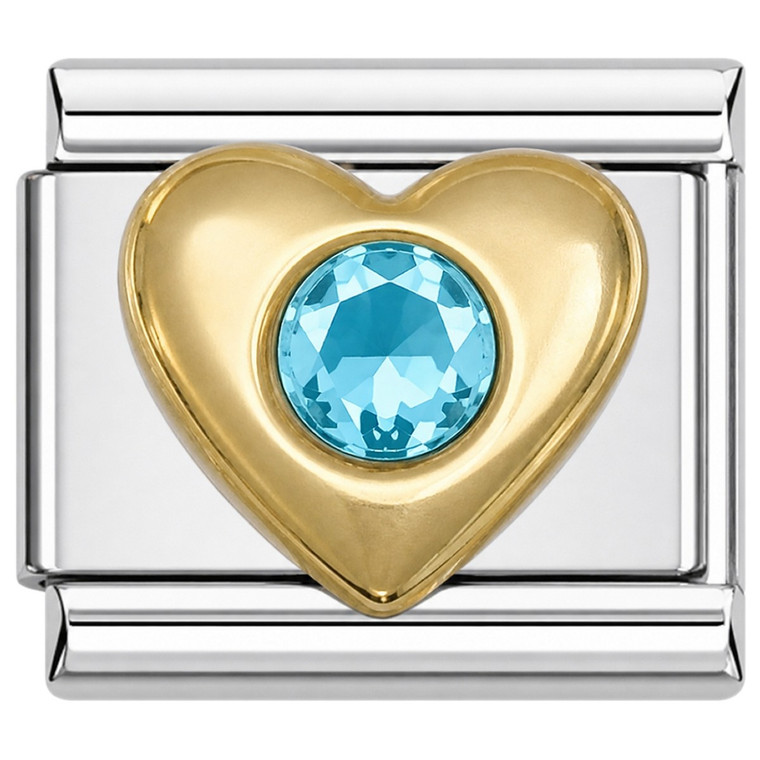 March Big Heart Italian Charm