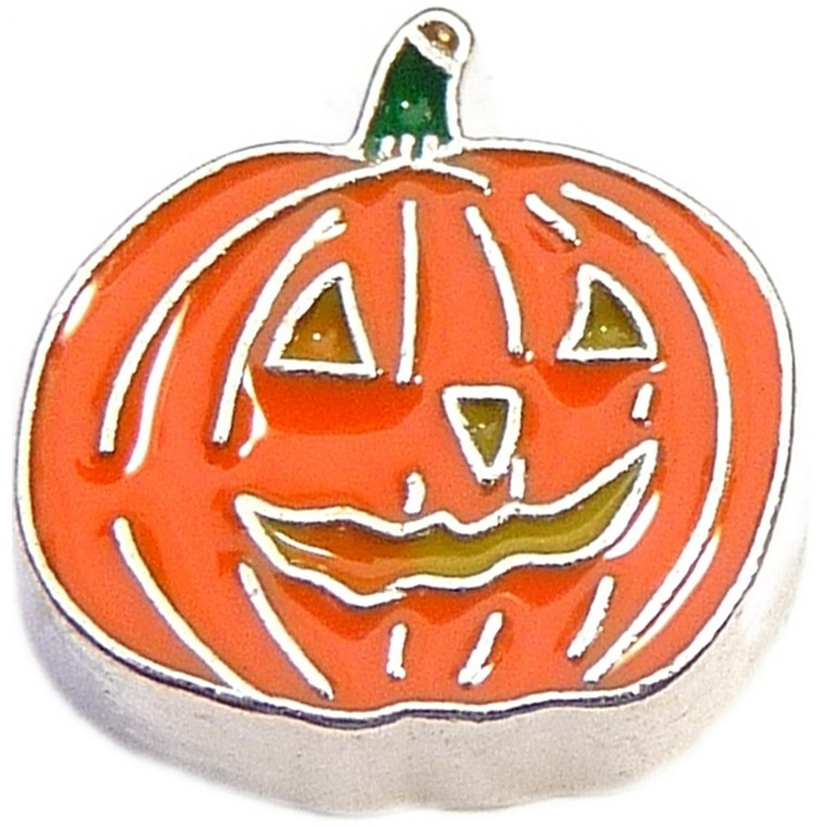 Pumpkin Floating Locket Charm