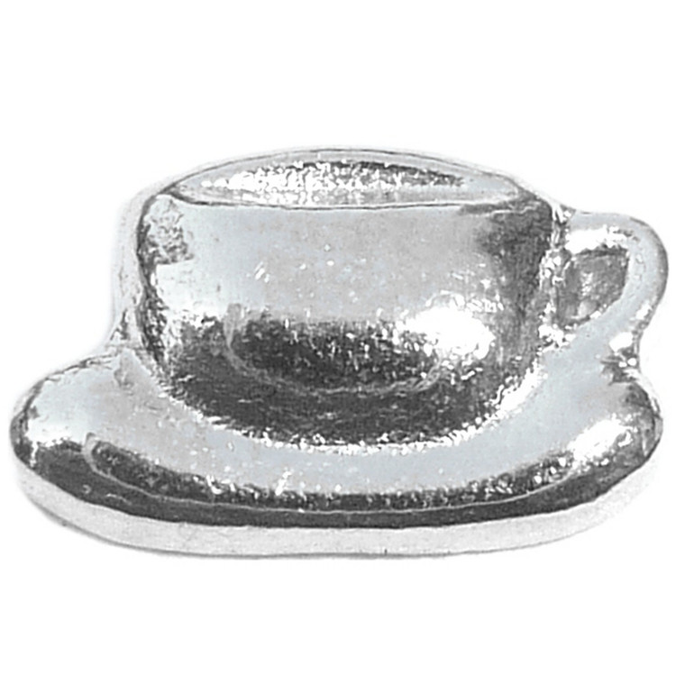 Cup And Saucer Floating Locket Charm