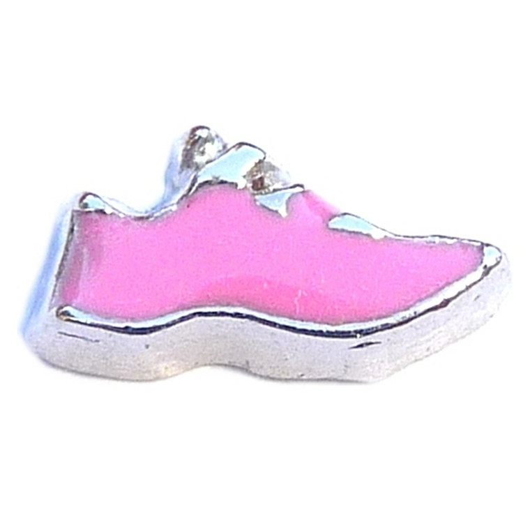 Pink Shoe Floating Locket Charm