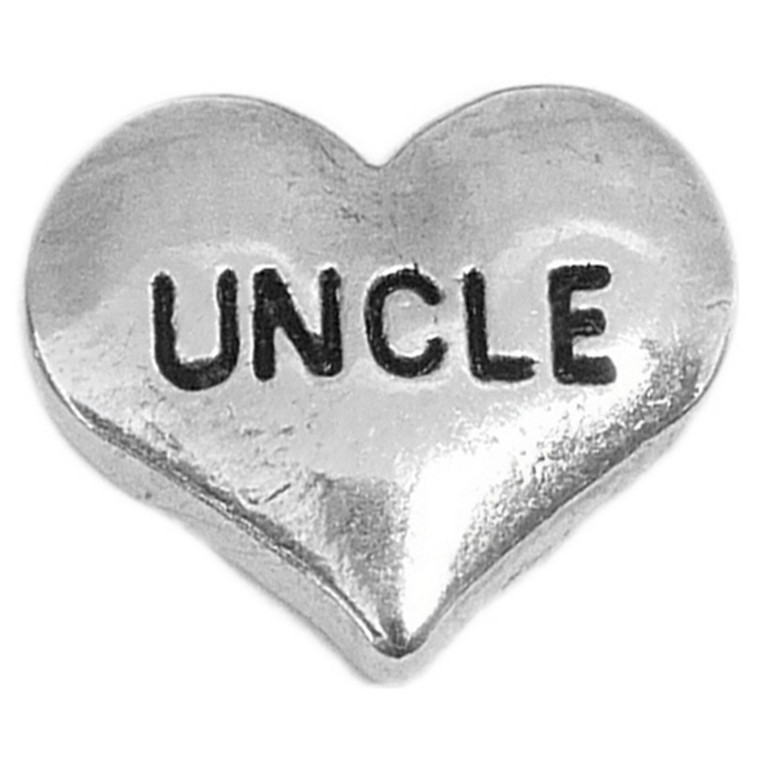 Uncle Silvertone Heart Floating Locket Charm