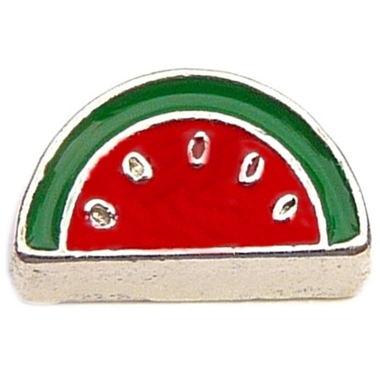 Watermelon Slice Floating Locket Charm