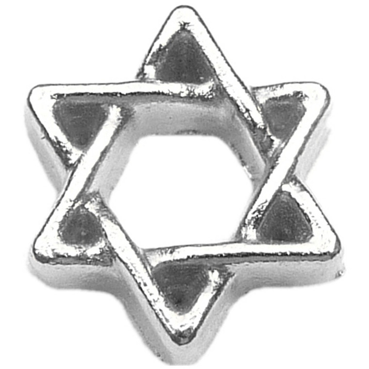 Star Of David Floating Locket Charm