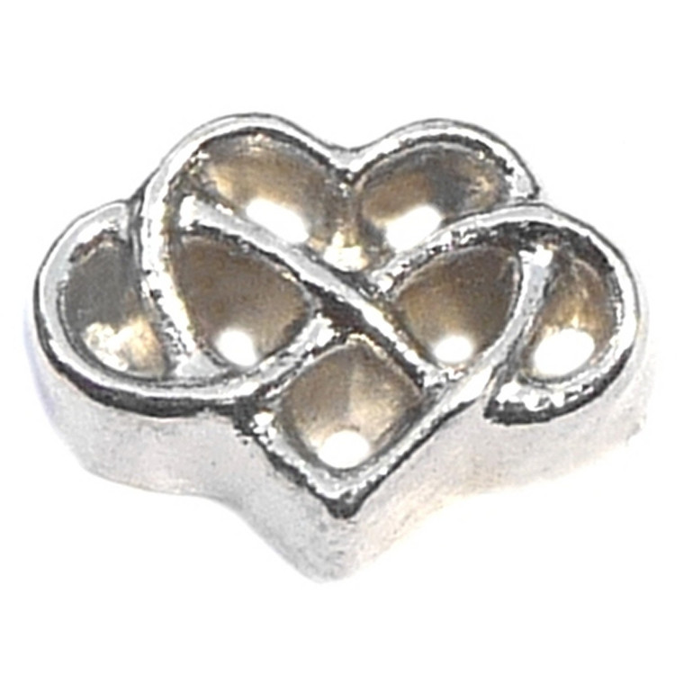 Infinity Heart Floating Locket Charm