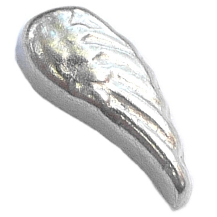 Silvertone Wing Floating Locket Charm