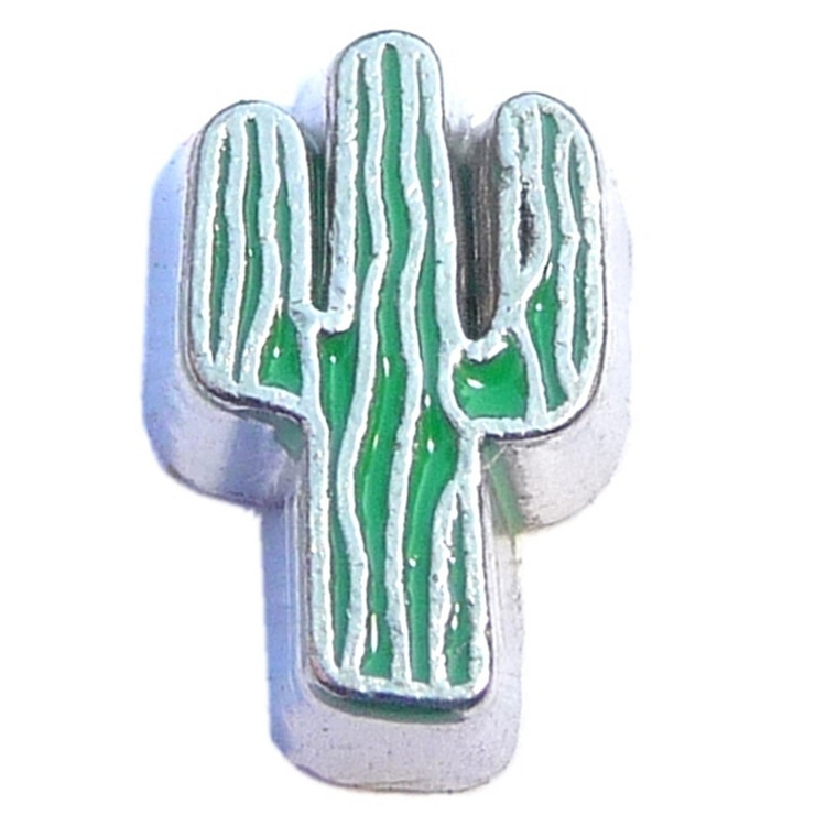 Cactus Floating Locket Charm