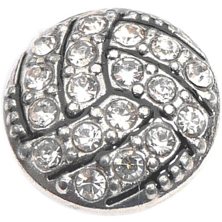 Bling Volleyball Floating Locket Charm