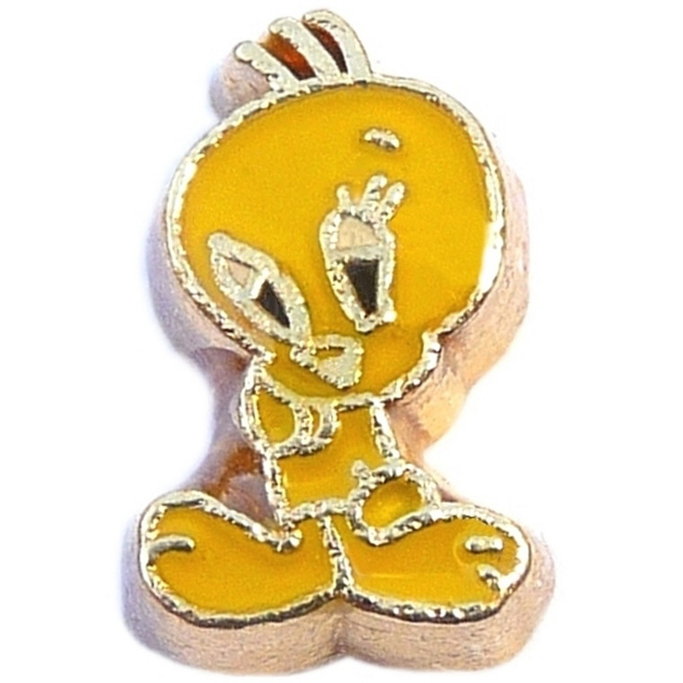 Yellow Bird Floating Locket Charm