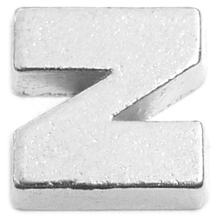 Block Letter Z Floating Locket Charm