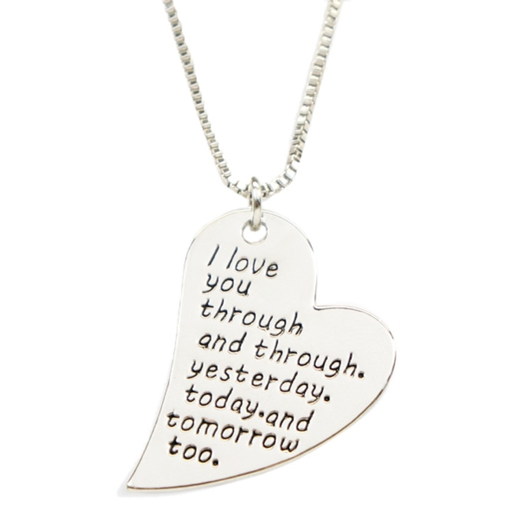 Through and Through Stamped Necklace