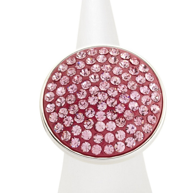 Round Pink Sparkle Ring
