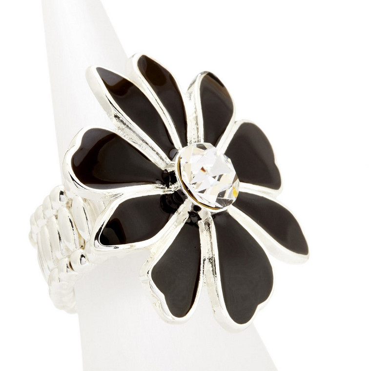 Black Daisy Ring