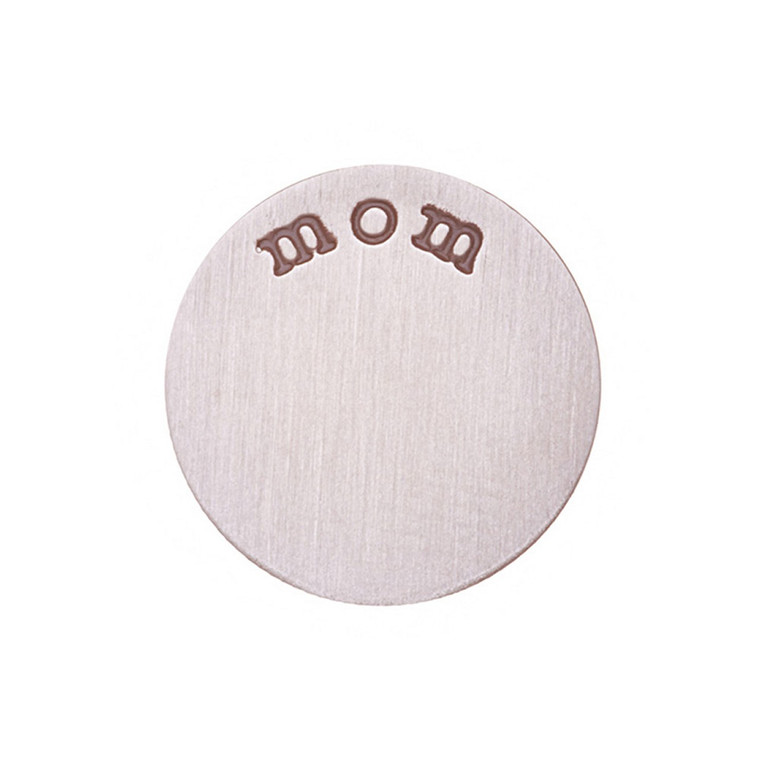 Mom Plate in Silver for 25mm Locket