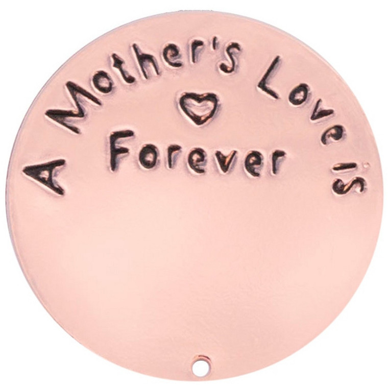 Mothers Love Is Forever Plate in Rose Gold for 30mm Locket
