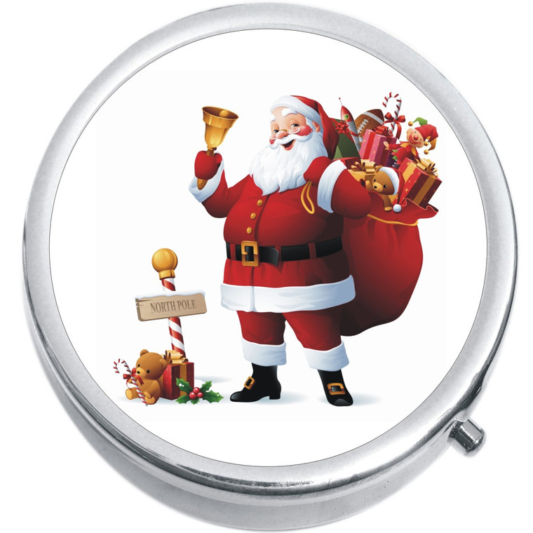 Santa Claus Christmas Gifts Medical Pill Box