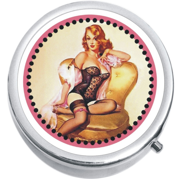 Pin Up Girl Medical Pill Box