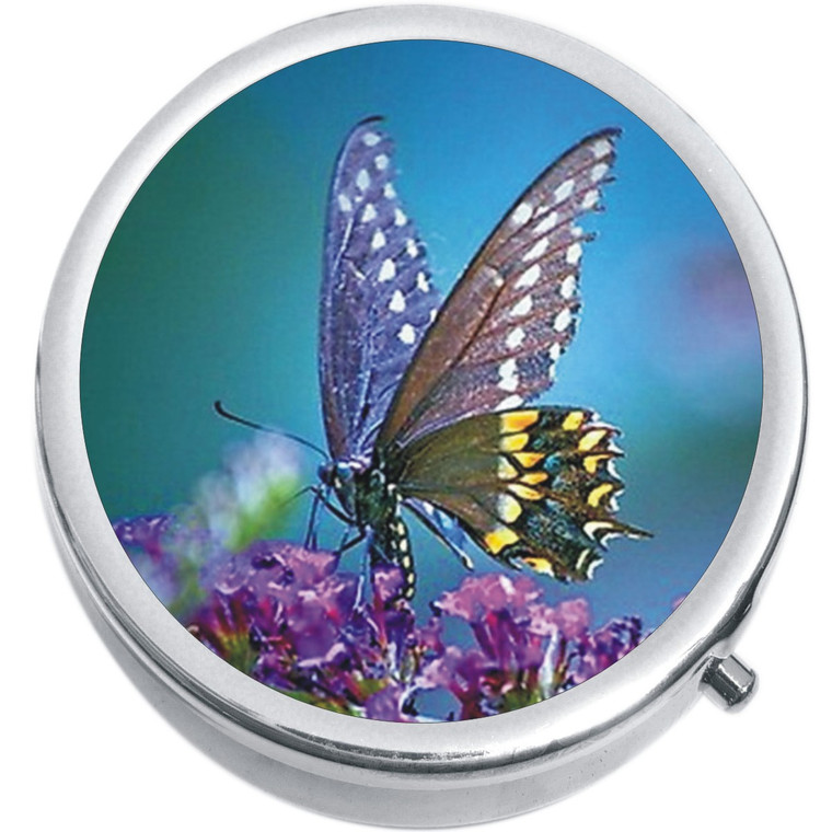 Butterfly Flowers Medical Pill Box