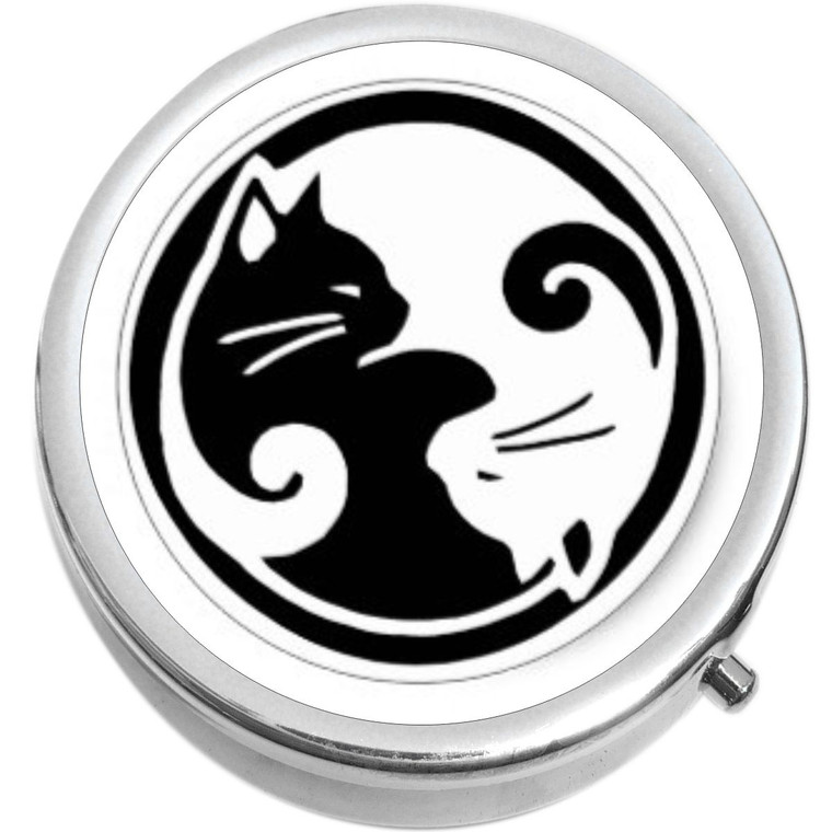 Yin Yang Cats Medical Pill Box