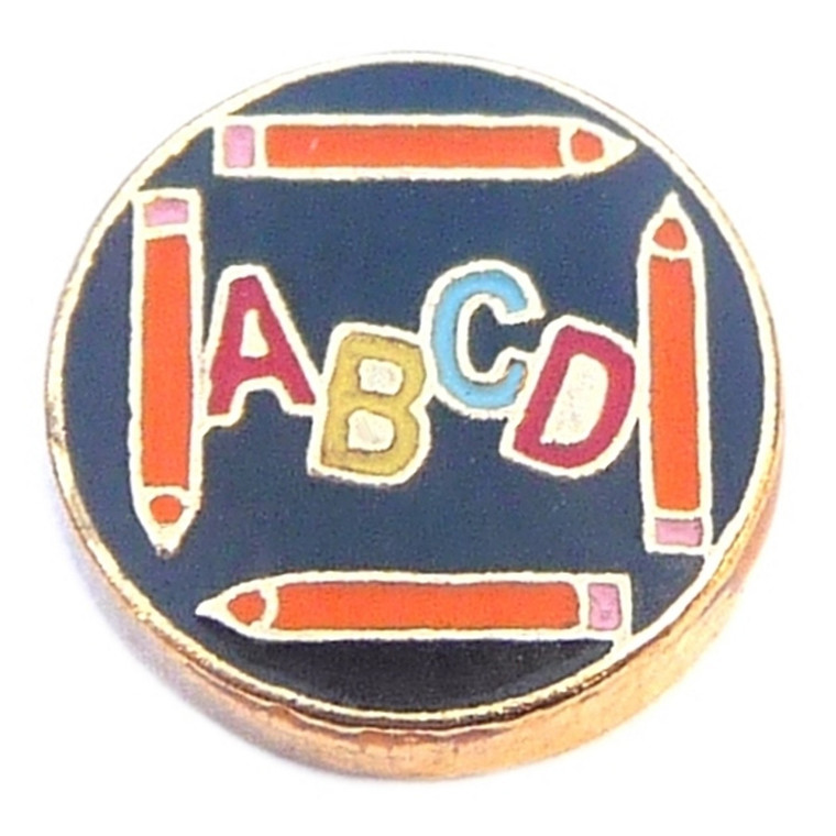 ABCD Floating Locket Charm