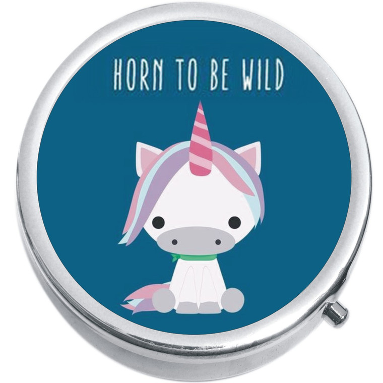 Horn to be Wild Unicorn Medical Pill Box