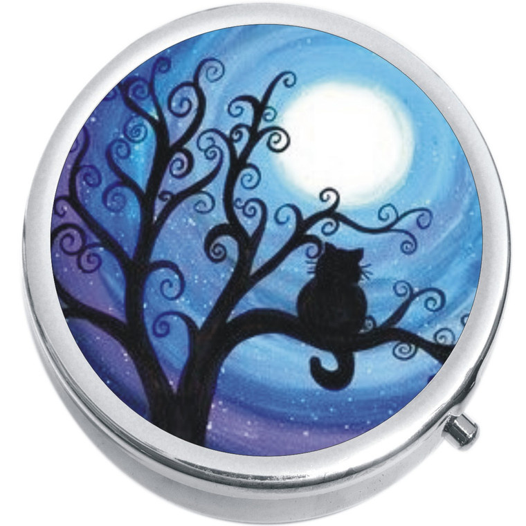 Cat Tree Moon Medical Pill Box