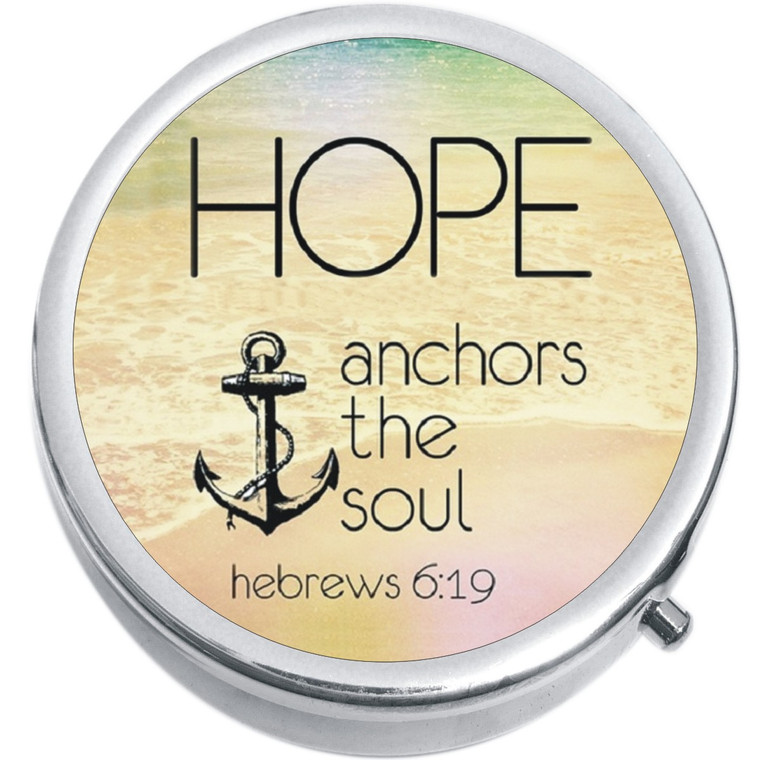 Hope Anchors the Soul Medical Pill Box