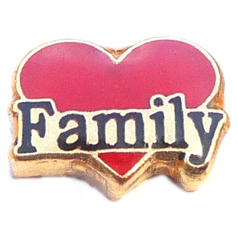 Family Floating Locket Charm