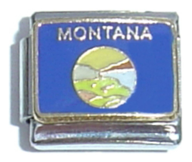 Montana State Flag Italian Charm