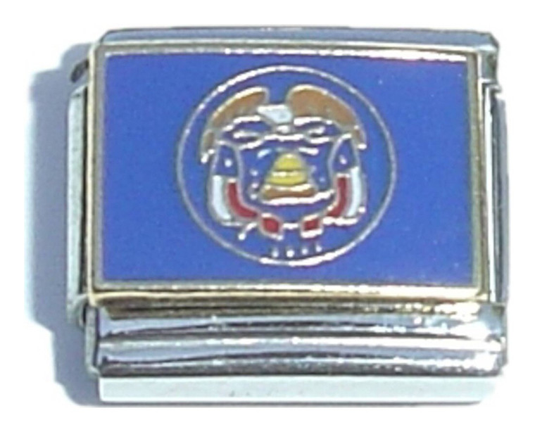 Utah State Flag Italian Charm