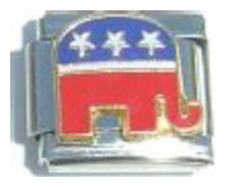 Republican Elephant Italian Charm