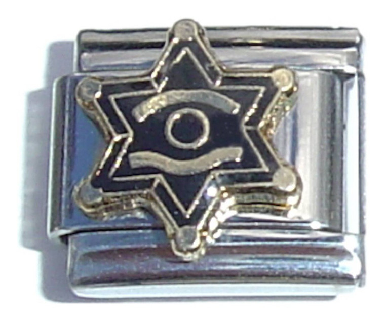Sheriff Badge Italian Charm