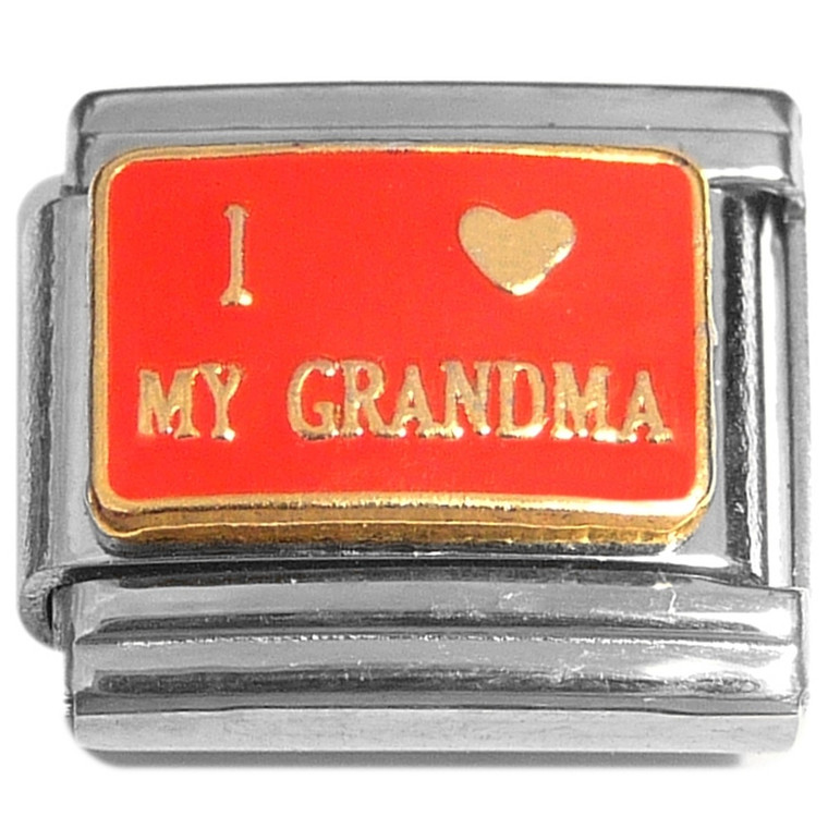 I Love My Grandma Italian Charm
