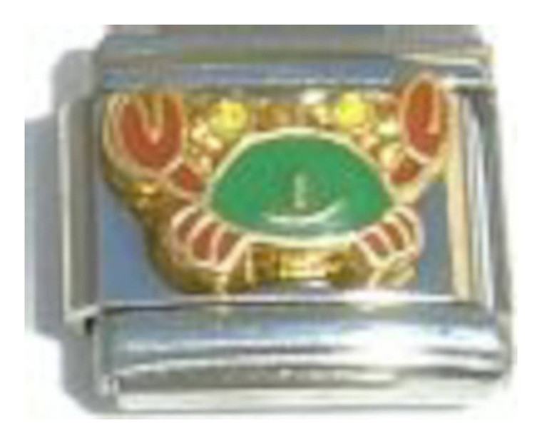 Green Crab Italian Charm