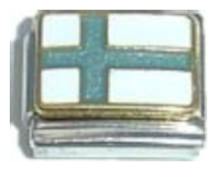 Flag of Finland Italian Charm