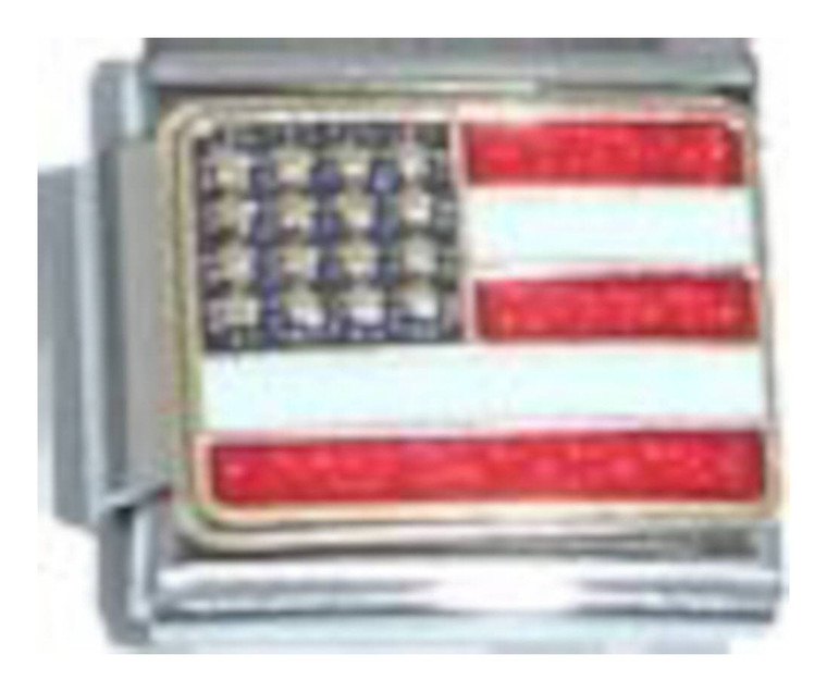 Flag of United States Italian Charm