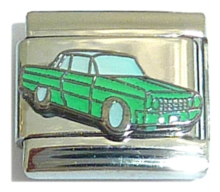 Green Car Italian Charm