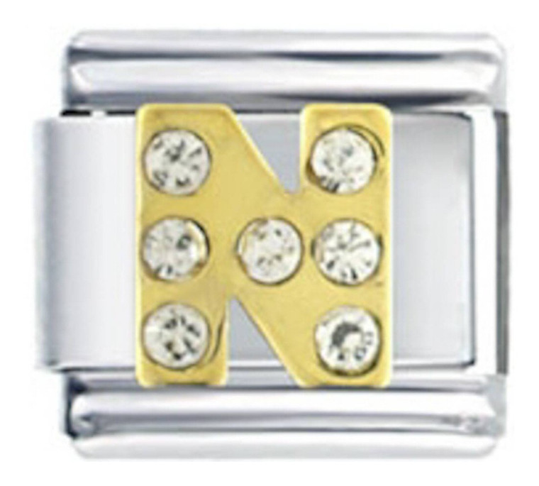 Letter N Italian Charm