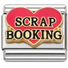 Scrap Booking Heart Italian Charm