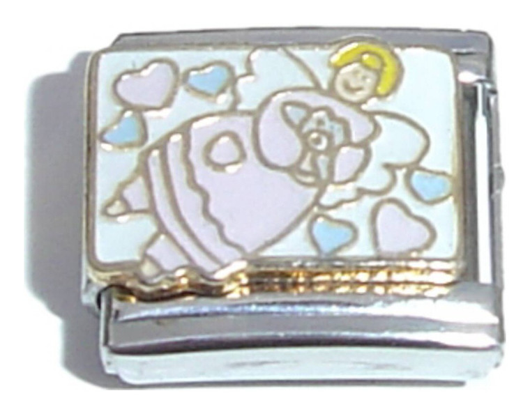 Angel Flying Italian Charm