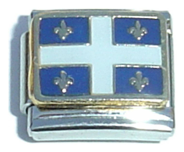 Quebec Flag Italian Charm