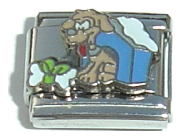 Dog House Bone Italian Charm