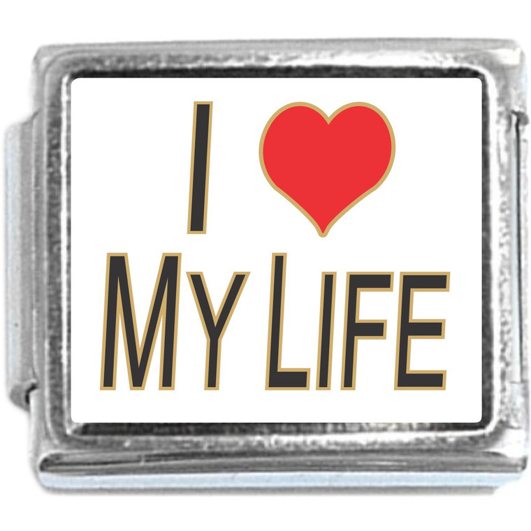 I Love My Life Italian Charm