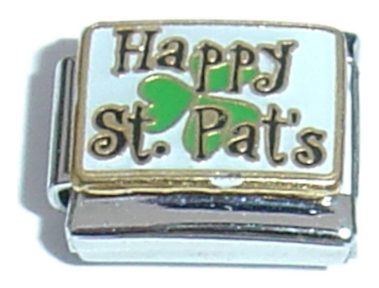 Happy St Pats Italian Charm