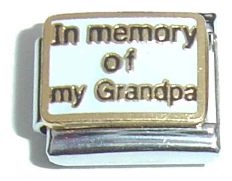 In Memory of My Grandpa Italian Charm