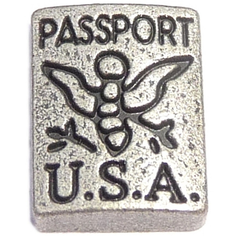 Passport Floating Locket Charm