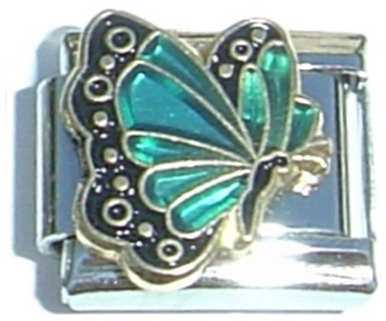 December Flying Butterfly Italian Charm