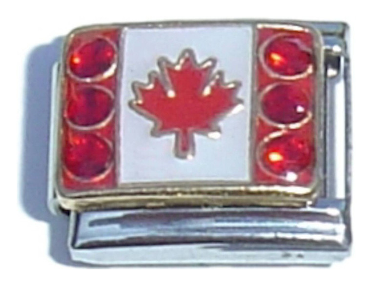Canadian Flag Italian Charm