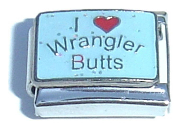 I Love Wrangler Butts Italian Charm
