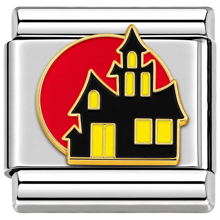Haunted House Italian Charm